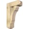 Ekena Millwork Olympic Craftsman Rough Sawn Bracket w/ Offset Brace, Douglas Fir, 8"W x 22"D x 34"H BKT0806X22X34OLY04RDF - alternate 1